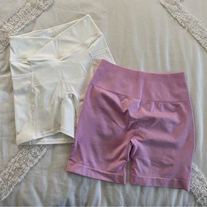Lot of 2- Fitness Fashioness Workout Shorts